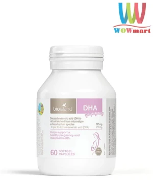 Bổ sung DHA cho bà bầu với Bioisland DHA For Pregnancy 60 viên