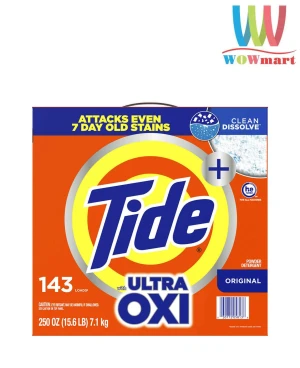 Bột giặt Tide Ultra Oxi Original 143 Loads (Hộp giấy 7.1kg)