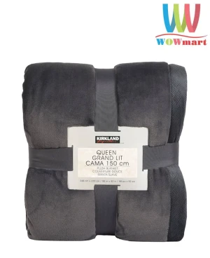 Chăn mền Kirkland Signature Queen Grand Lit 248 x 233 cm (Xám đậm)