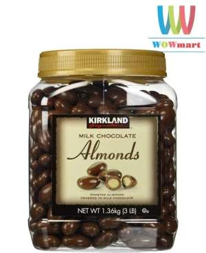 Chocolate hạnh nhân Kirkland Milk Chocolate Almonds 1.36kg