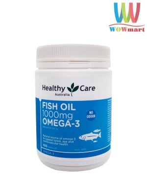 Dầu cá Fish Oil Healthy Care Omega 3 của Úc 1000mg 400 viên