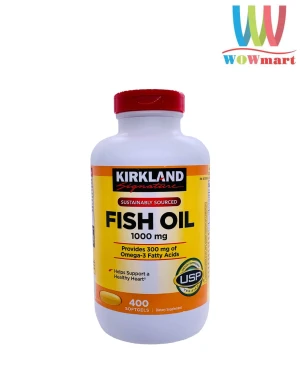 Dầu cá Kirkland Signature Fish Oil 1000mg 400 viên
