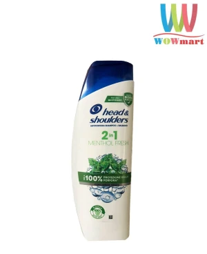Dầu gội và xả 2 trong 1 Head & Shoulders Menthol Fresh 360ml (Pháp)