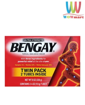 Dầu xoa bóp làm giảm cơn đau nhức Ultra Strength BENGAY Cream 226g (113g x2 tuýp)