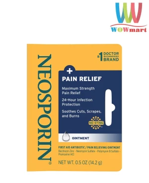 Kem mỡ kháng viêm, liền sẹo Neosporin Dual Action Ointment 14.2g
