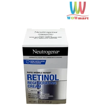 Kem phục hồi nếp nhăn Neutrogena Rapid Wrinkle Repair Retinol Regenerating Cream 48g (Không mùi)