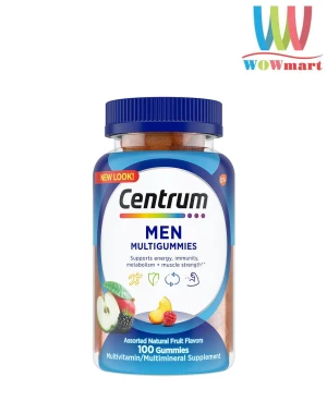 Kẹo dẻo bổ sung Vitamin cho nam Centrum Men Multigummies 100 Gummies
