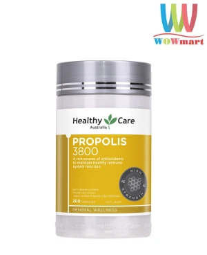 Keo ong tăng khả năng đề kháng Healthy Care Propolis 3800mg của Úc 200 viên