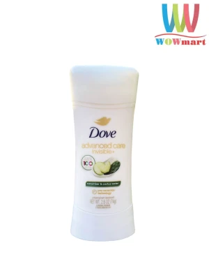 Lăn khử mùi Dove dưa leo Dove Advanced Care Invisible Cucumber & Cactus Water 74g