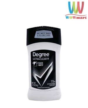Lăn khử mùi nam Degree Men Motionsense Ultra Clear Black White 76g