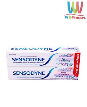 Lốc kem đánh răng dành cho răng nhạy cảm Sensodyne Extra Whitening 113g x2