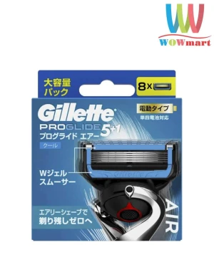 Lưỡi dao cạo râu Gillette Proglide 5+1 Air Power 8 cái (Nhật Bản) - Wowmart VN | 100% hàng ngoại nhập