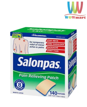 Miếng dán Salonpas hàng nhập khẩu Hisamitsu Salonpas 140 miếng