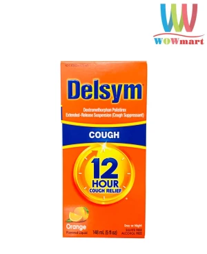 Siro ho Delsym 12 Hour Cough Relief Day or Night 148ml cho người lớn và trẻ em 4+ (vị Cam) - Wowmart VN | 100% hàng ngoại nhập