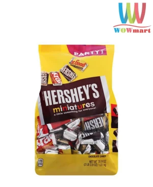 Socola Hershey’s Miniature Chocolate 3.9oz 1.01kg - Wowmart VN | 100% hàng ngoại nhập