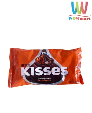 Socola Kisses hạt phỉ Hershey’s Kisses Milk Chocolate With Hazelnuts 315g - Wowmart VN | 100% hàng ngoại nhập