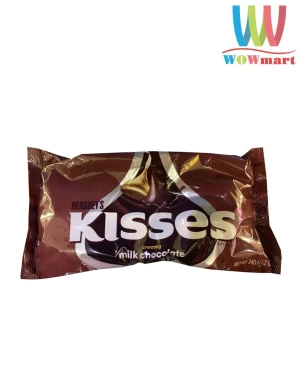 Socola Kisses kem sữa Hershey’s Kisses Creamy Milk Chocolate 340g - Wowmart VN | 100% hàng ngoại nhập