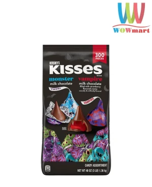 Socola Kisses Monster & Vampire Hershey’s Kisses Milk Chocolate 300pcs 1.36kg - Wowmart VN | 100% hàng ngoại nhập