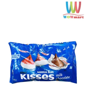 Socola Kisses Noel Hershey’s Kisses Milk Chocolate Santa Hat 286g - Wowmart VN | 100% hàng ngoại nhập