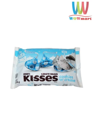 Socola trắng vụn Cookies Hershey’s Kisses Cookies ‘N’ Creme 255g - Wowmart VN | 100% hàng ngoại nhập