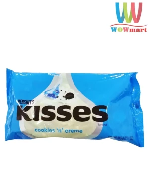 Socola trắng vụn Cookies Hershey’s Kisses Cookies ‘N’ Creme 315g - Wowmart VN | 100% hàng ngoại nhập