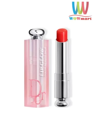 Son dưỡng màu hồng cam Dior Lip Glow Color Reviver Balm 017 Ultra Coral