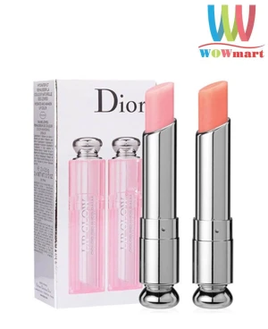 Son dưỡng môi Dior Lip Glow Travel Collection Set 2 cây (001 Pink, 004 Coral)