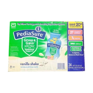 Sữa Pediasure nước bổ sung chất xơ Pediasure Grow & Gain With Fiber Vanilla Thùng 24 chai