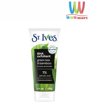 Sữa rửa mặt tẩy da St.Ives Blackhead Clearing Green Tea Scrub 170g