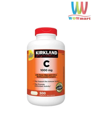 Viên bổ sung C hỗ trợ hệ miễn dịch Kirkland Signature Vitamin C 1,000mg 500 viên