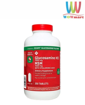 Viên bổ xương khớp Member's Mark Glucosamine HCL 1500mg 350 viên - Wowmart VN | 100% hàng ngoại nhập