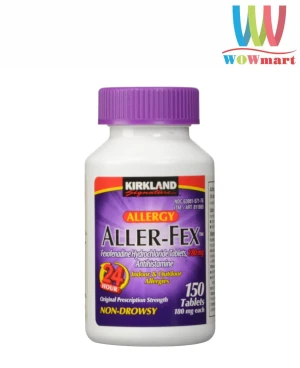 Viên chống dị ứng bảo vê bạn trong 24h Kirkland Signature Aller-Fex 180mg 150 viên