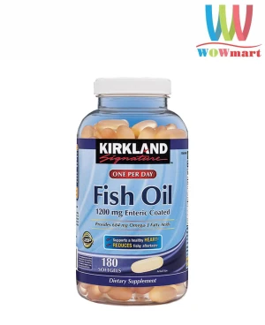 Viên dầu cá tốt cho tim mạch Kirkland Signature Omega-3 Fish Oil 180 viên