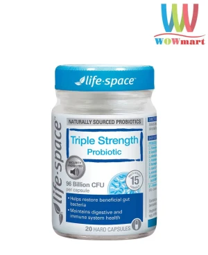 Viên uống 96 tỷ lợi khuẩn Life Space Probiotic 96 Billion CFU 20 Capsules
