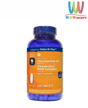 Viên uống bổ khớp Member’s Mark Glucosamine Chondroitin MSM 1500mg 220 viên - Wowmart VN | 100% hàng ngoại nhập