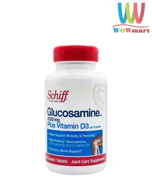 Viên uống bổ khớp Schiff Glucosamine 2000mg + Vitamin D3 150 viên - Wowmart VN | 100% hàng ngoại nhập