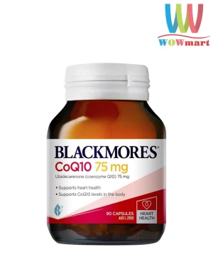 Viên uống bổ sung CoQ10 cho tim mạch Blackmores CoQ10 75mg 90 viên