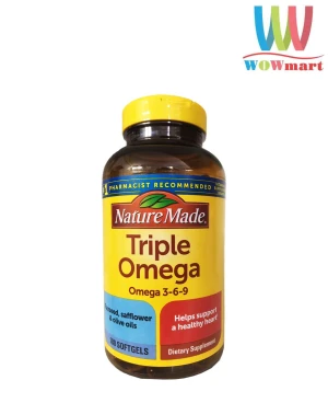 Viên uống bổ sung Omega 3-6-9 Nature Made Triple Omega 180 viên