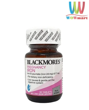Viên uống bổ sung sắt cho bà bầu Blackmores Pregnancy Iron 30 viên