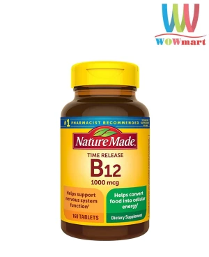 Viên uống bổ sung Vitamin B12 Nature Made Vitamin B12 1000mcg 160 viên