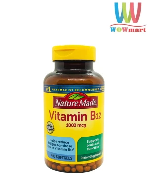 Viên uống bổ sung Vitamin B12 Nature Made Vitamin B12 1000mcg 400 viên