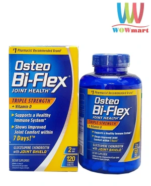 Viên uống bồi bổ sụn khớp Osteo Bi-Flex Triple Strength +Vitamin D 120 viên - Wowmart VN | 100% hàng ngoại nhập