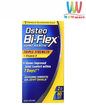 Viên uống bồi bổ sụn khớp Osteo Bi-Flex Triple Strength +Vitamin D 80 viên - Wowmart VN | 100% hàng ngoại nhập