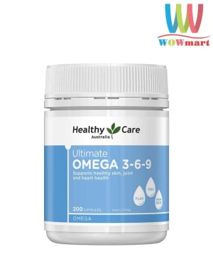Viên uống kết hợp 3 loại Omega 3-6-9 Healthy Care Ultimate Omega 3-6-9 200 viên