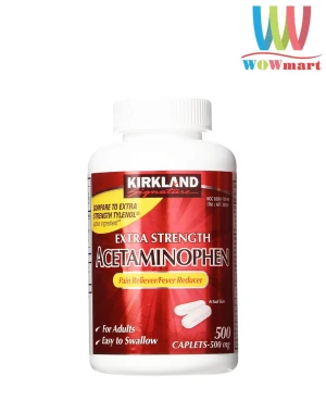 Viên uống Kirkland Signature Acetaminophen 500mg 500 Caplets