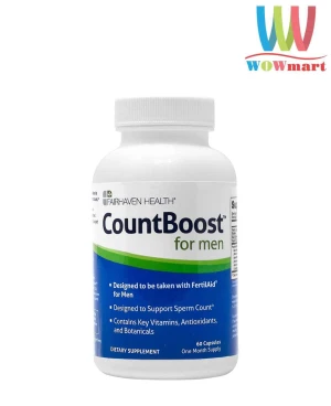 Viên uống tăng số lượng tinh trùng Fairhaven Health CountBoost For Men 60 viên
