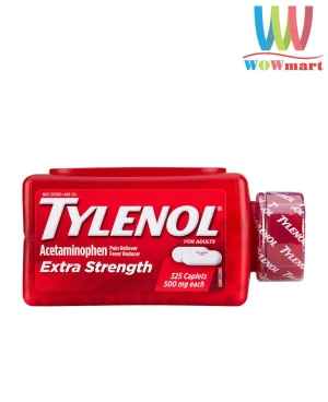 Viên uống Tylenol Acetaminophen Extra Strength 500mg 325 Caplets