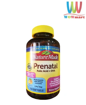 Vitamin cho bà bầu Nature Made Prenatal Multi DHA 200mg 150 viên