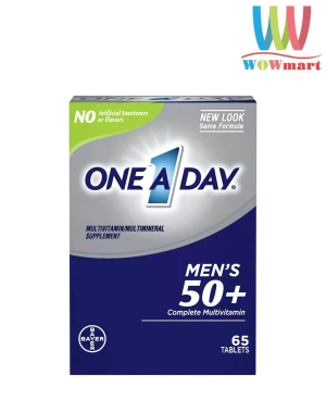 Vitamin One A Day cho nam giới trên 50 tuổi One A Day Men’s 50+ Multivitamin 65 viên - Wowmart VN | 100% hàng ngoại nhập