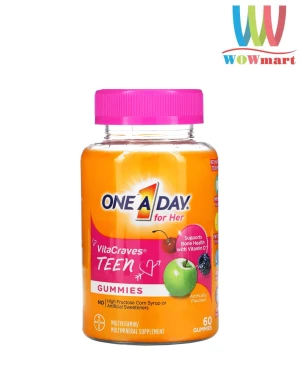 Vitamin One A Day cho teen nữ One A Day for Her Vitacraves 60 Gummies